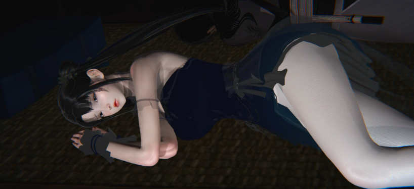 【3D同人视频/全动态/VAM】桐山ハルカ 新作：清纯白丝女神在男友枕边被小鬼侵犯内设 仙绿奇谭第四章上篇【1V+2.8G】