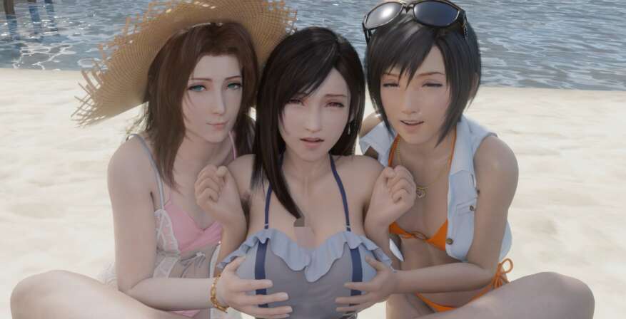 【3D同人视频/全动态/同人】蒂法+爱丽丝+尤菲 三女神一起舔我的巨根 后宫盛宴 短片 【14V+715M】