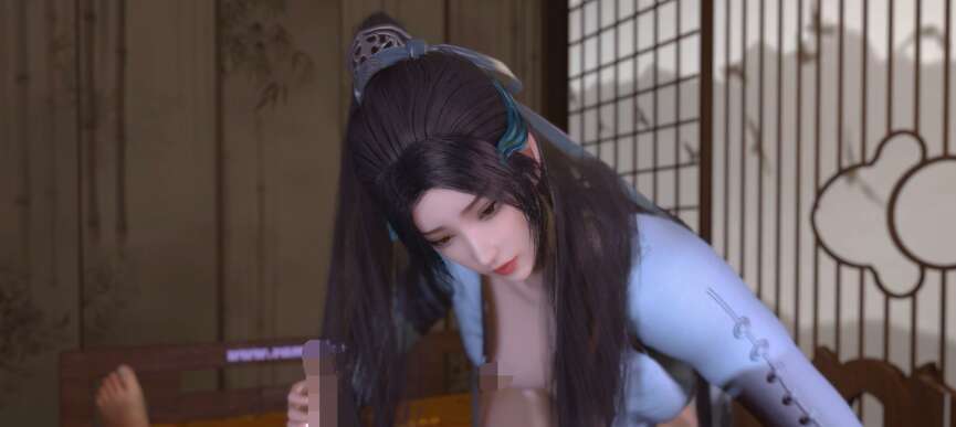 【3D同人视频/全动态/VAM】清秀女侠宁姚的卧室侍奉【1V+1.5G】